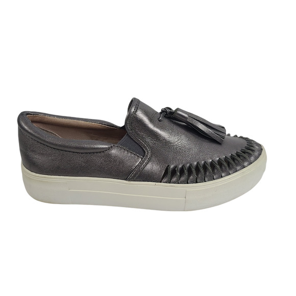 JSlides Aztec Pewter Platform Tassel Sneaker 6M - Picture 2 of 11